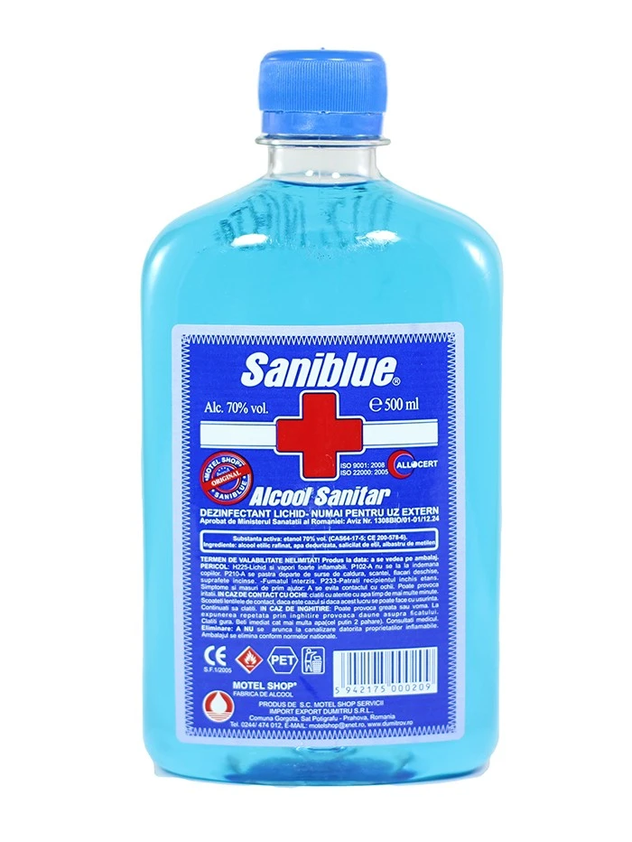 Saniblue Alcool Sanitar 500 ml 70%