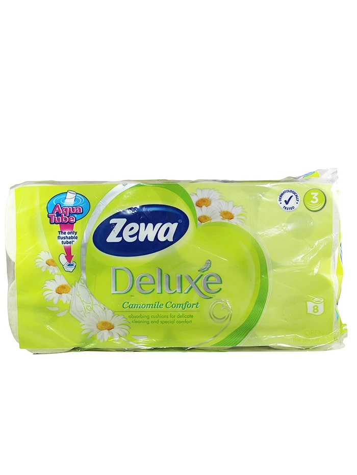 Zewa Hartie toaleta 3 straturi Deluxe 8 role Camomile