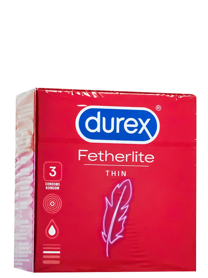 Durex Prezervative 3 buc Fetherlite(Rosu)