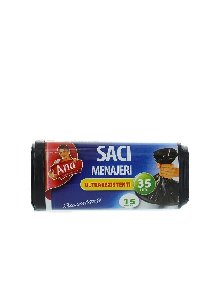 Anna Saci menajeri 35 L 15 buc Ultrarezistent