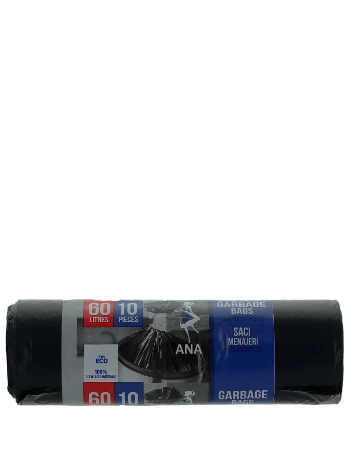 Anna Saci menajeri 60 L 10 buc Ultrarezistent