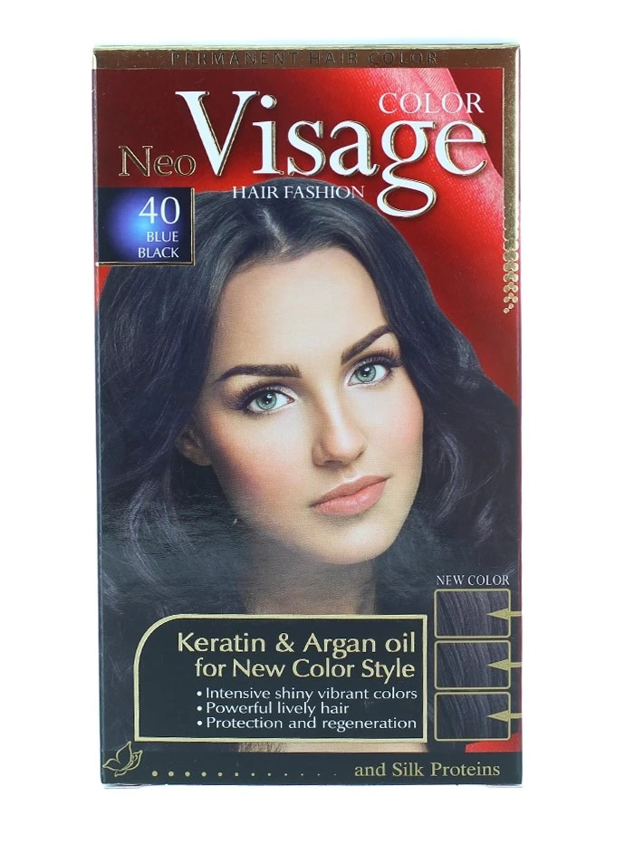 Visage vopsea de par neo 40 blue black