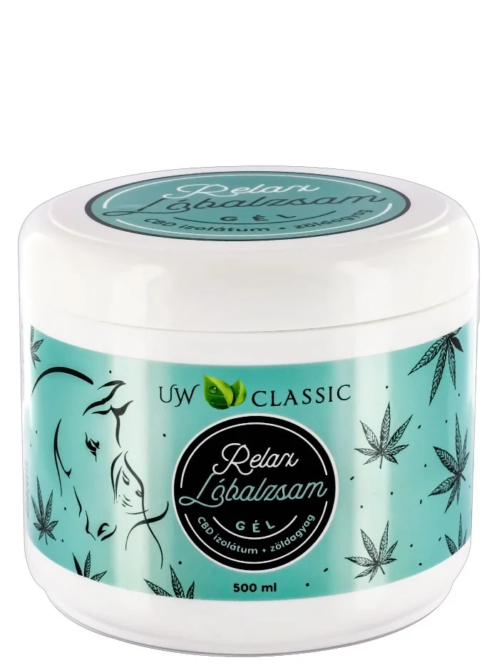 UW Balsam de cal 500 ml Relax gel cu izolat CBD si argila verde