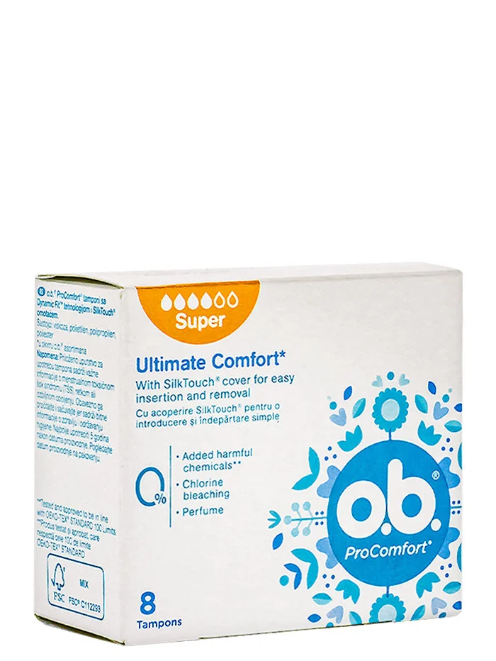 O.B. Tampoane Pro Comfort 8 buc Super