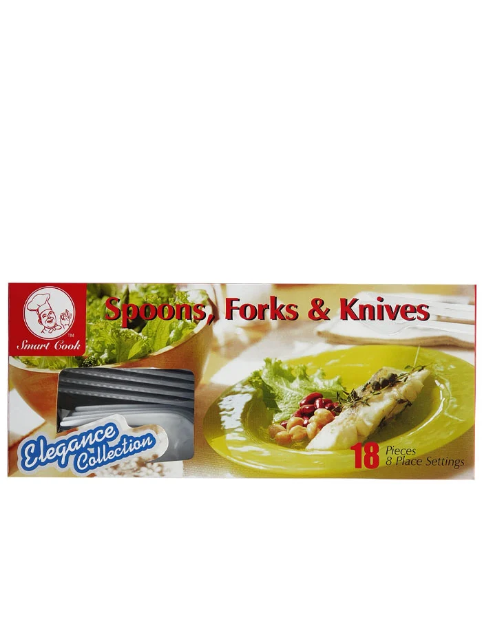 Smart Cook Set tacamuri de unica folosinta 18 buc Plastic
