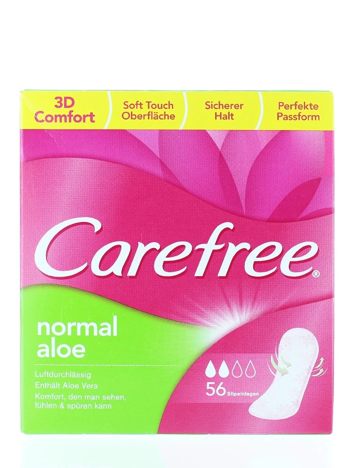 Carefree Absorbante zilnice 56 buc Normal Aloe Vera Scent