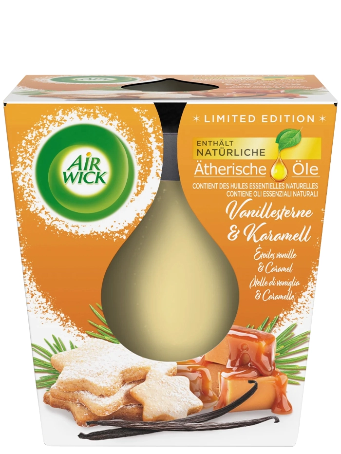 Airwick Lumanare odorizanta 105 g Vanillle&Caramel