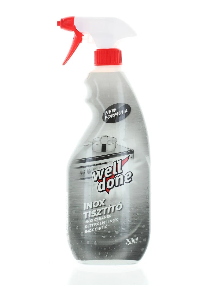 Well Done Solutie pentru suprafete din inox cu pompa 750 ml