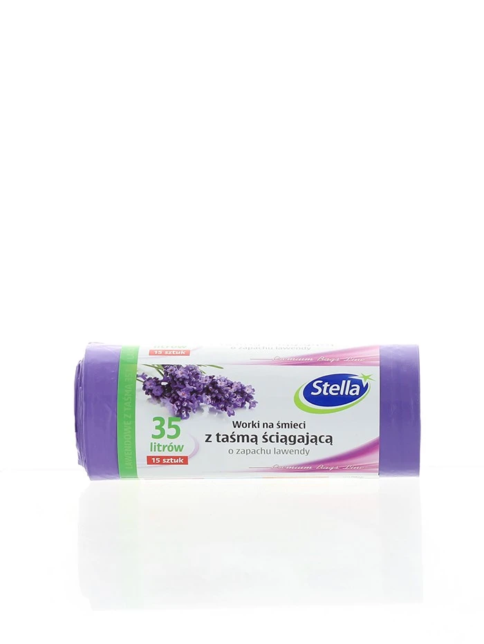 Stella Saci menajeri cu snur 35 L 15 buc Miros Lavanda