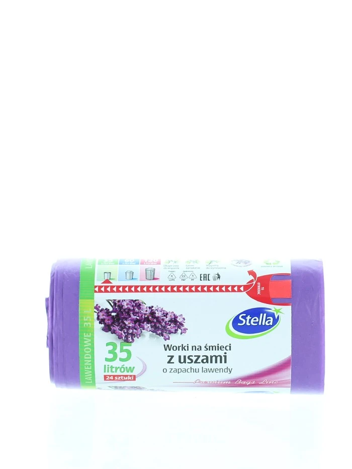 Stella Saci menajeri cu urechi 35 L 24 buc Miros Lavanda
