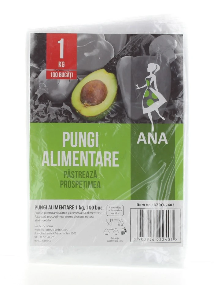 Anna Pungi alimentare 1 kg 100buc