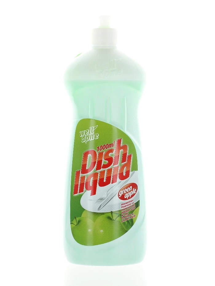 Well Done Detergent pentru vase 1L Green Apple
