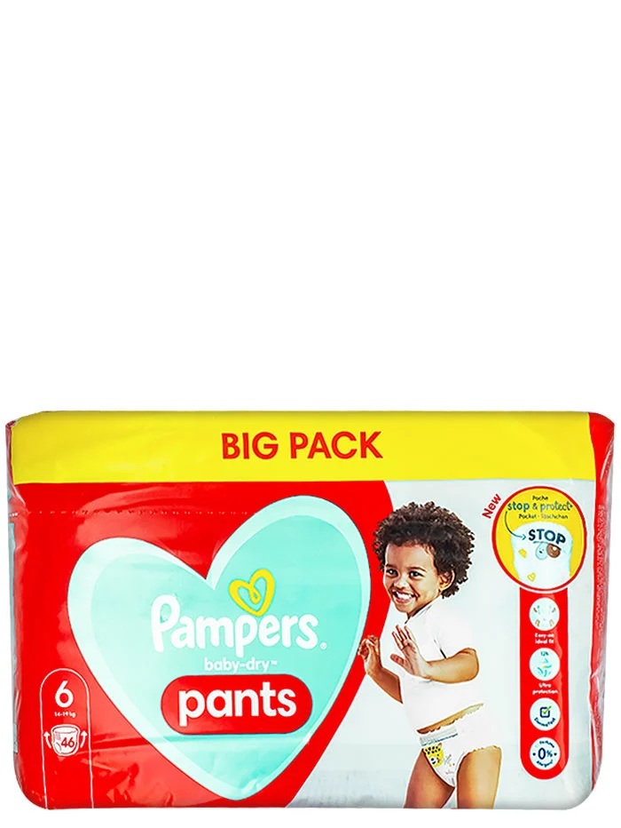 Pampers scutece chilotel nr.6 14-19 kg 46 buc Baby-Dry