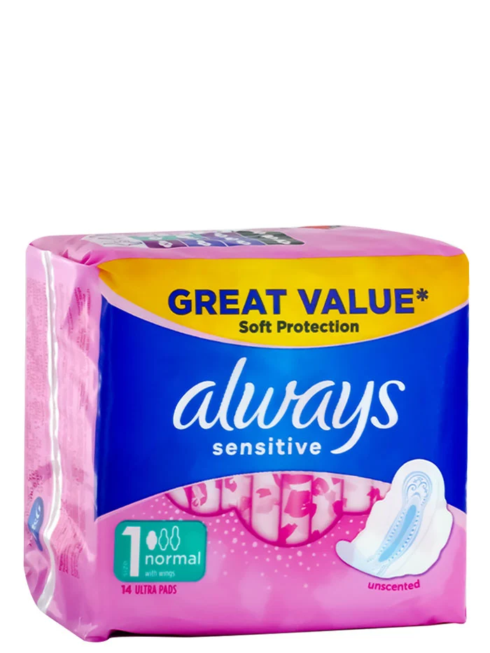 Always Absorbante 14 buc Sensitive Normal