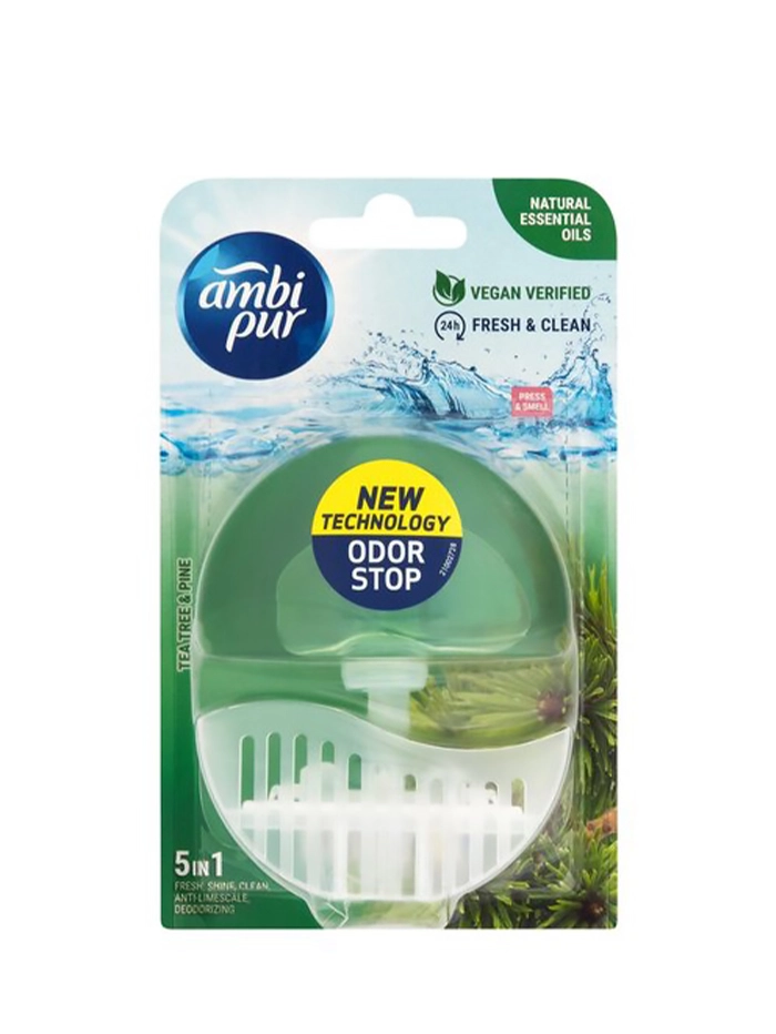 Ambi Pur Aparat odorizant WC+rezerva 55 ml 5in1 Tea Tree&Pine
