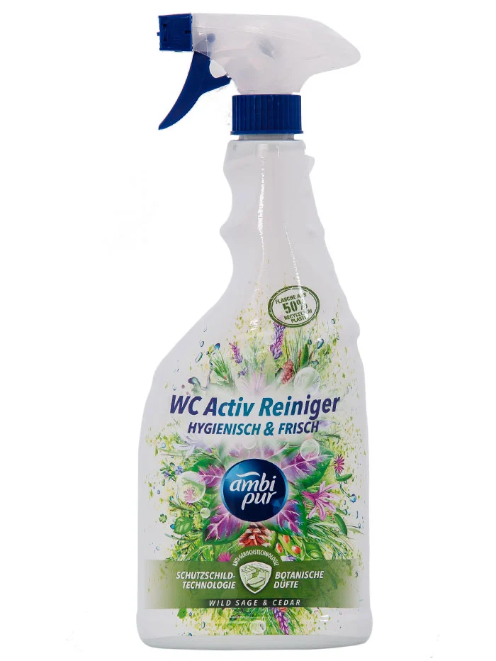 Ambi Pur Solutie curatat baie cu pompa 750 ml Wild Sage&Cedar