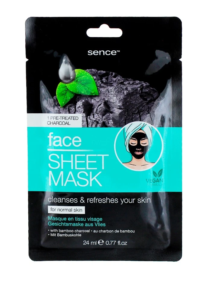 Sence Beauty Masca de fata 24 ml Charcoal