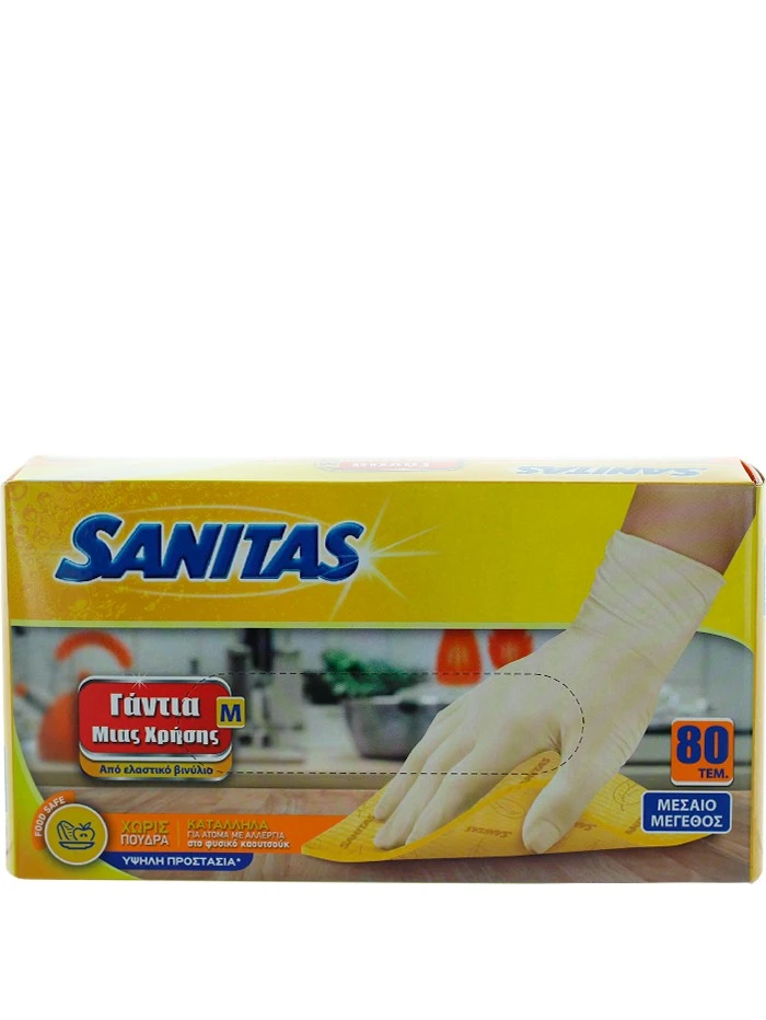 Sanitas Manusi de unica folosinta 80 buc marimea M