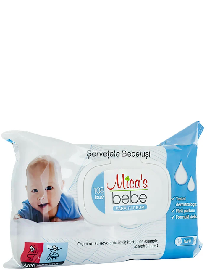 Mica\'s Bebe Servetele umede cu capac 108 buc Senzitiv