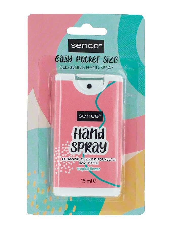 Sence Beauty Spray pentru curatarea mainilor 15 ml Tropical Flower Beauty imagine