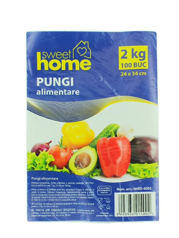 Sweet Home Pungi alimentare 2 kg 100 buc