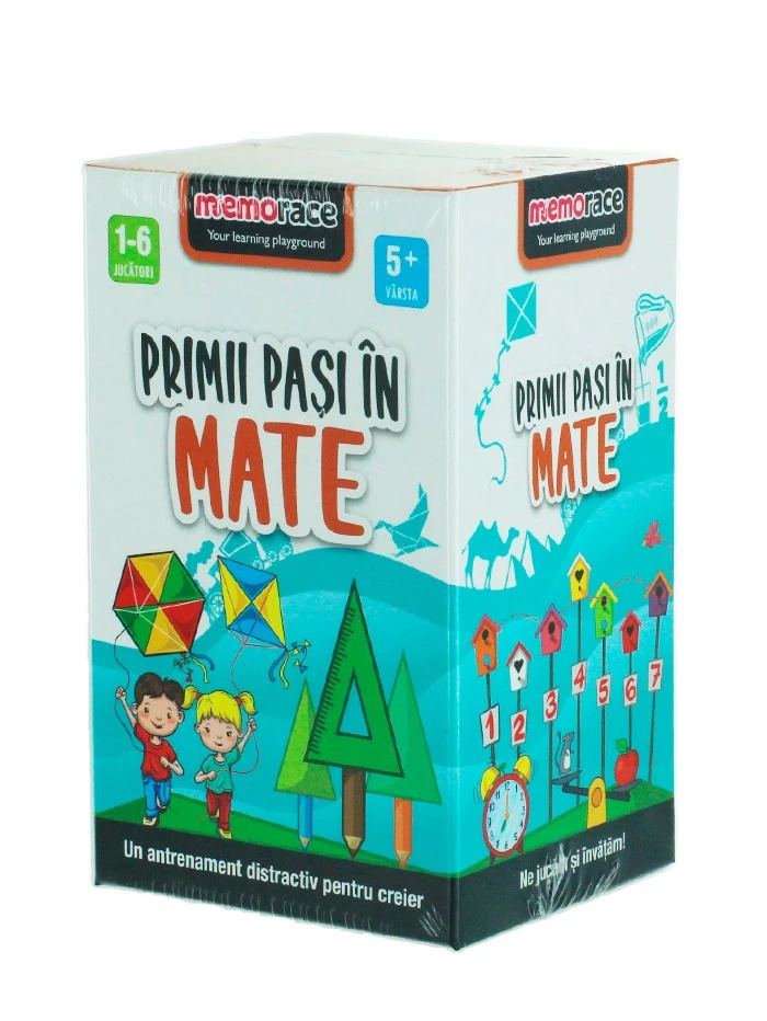 Memorace Joc educativ-Primii pasi in mate, 5+Ani 58 piese