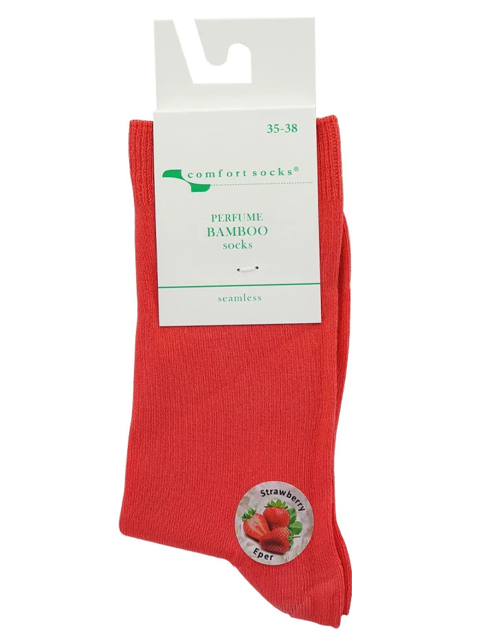 Comfort Sosete bambus parfumate(Strawberry) pentru femei 35-38