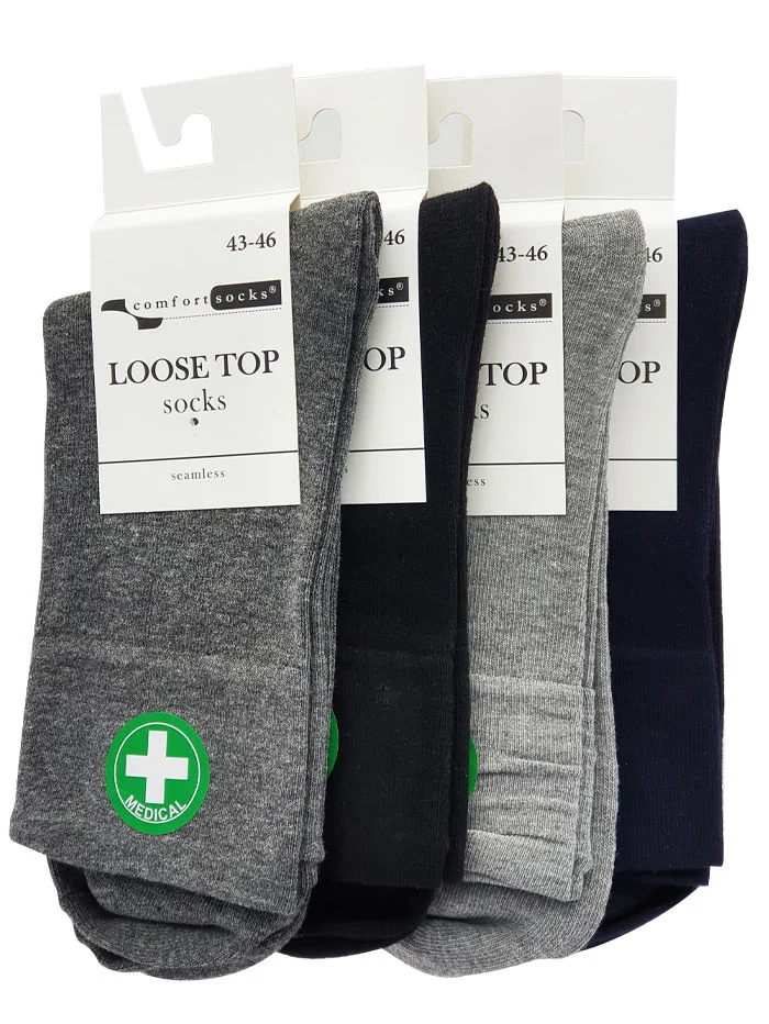 Comfort Sosete fara elastic pentru barbati 43-46 Diverse culori