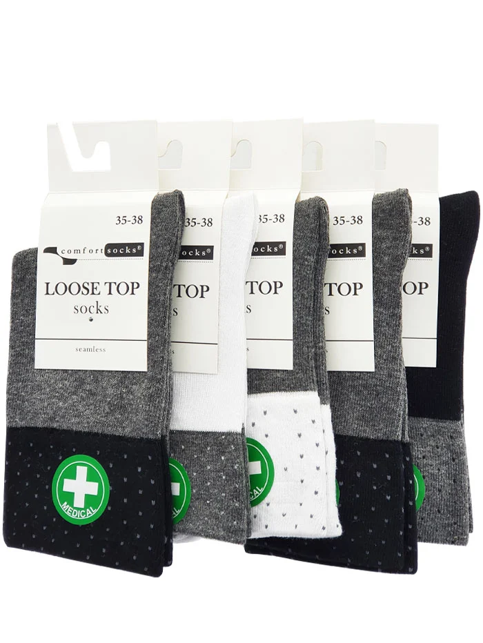 Comfort Sosete fara elastic pentru femei 35-38 Diverse culori