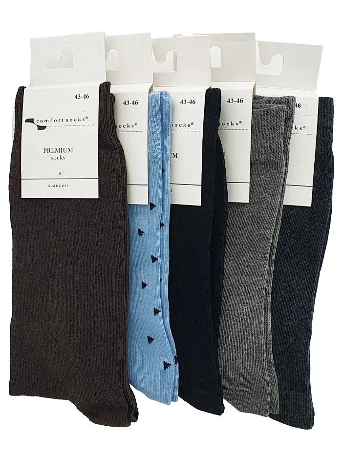 Comfort Sosete Premium Stretch 43-46 Cod:046 Diverse culori