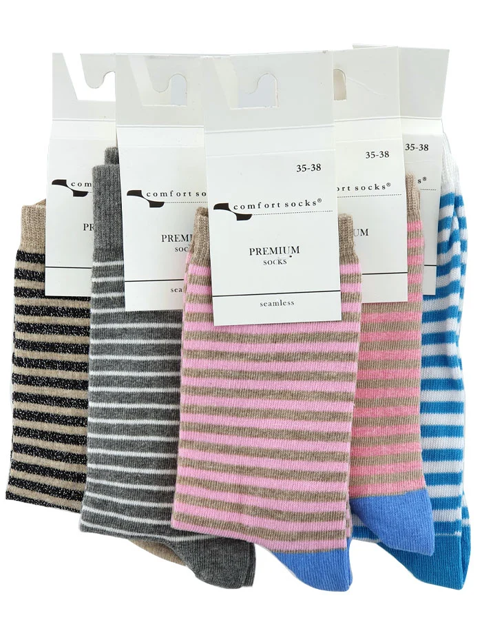 Comfort Sosete Premium 35-38 Cod:046 Diverse culori
