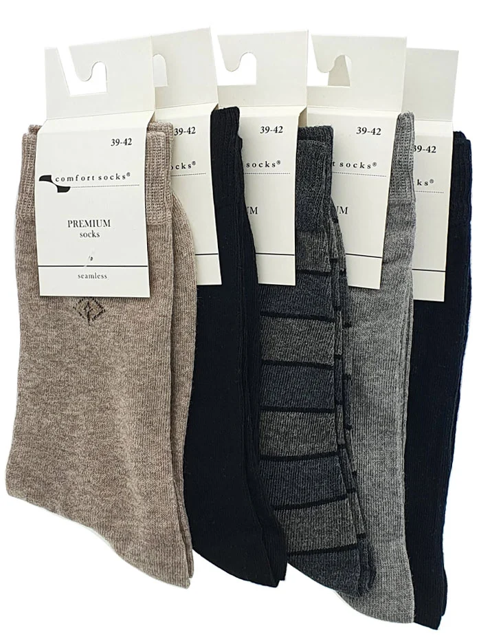 Comfort Sosete Premium Stretch 39-42 Cod:046 Diverse culori