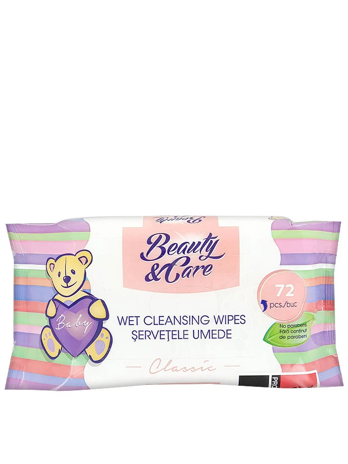 Beauty&Care Servetele umede 72 buc Classic