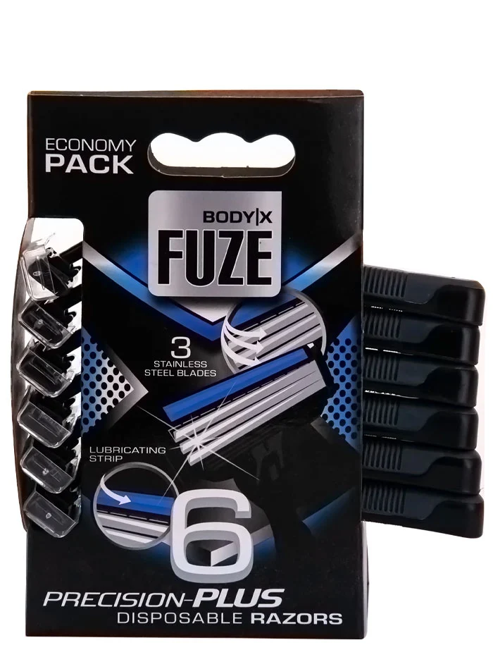 Body-X Fuze Aparat de ras 3 lame 6 buc Precision Plus