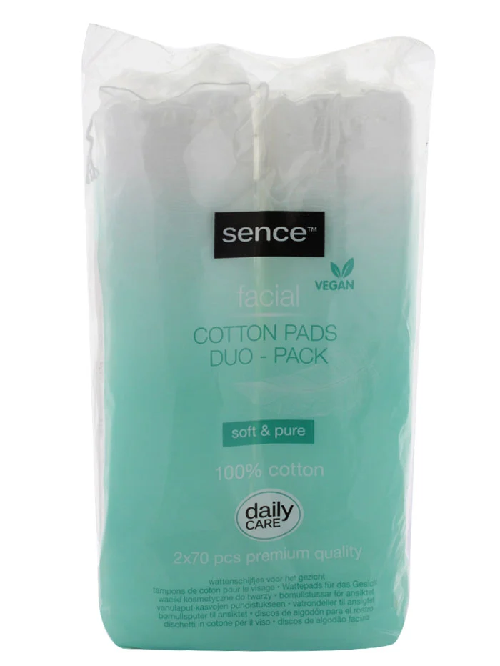 Sence Beauty Dischete demachiante 2x70 buc Soft&Pure