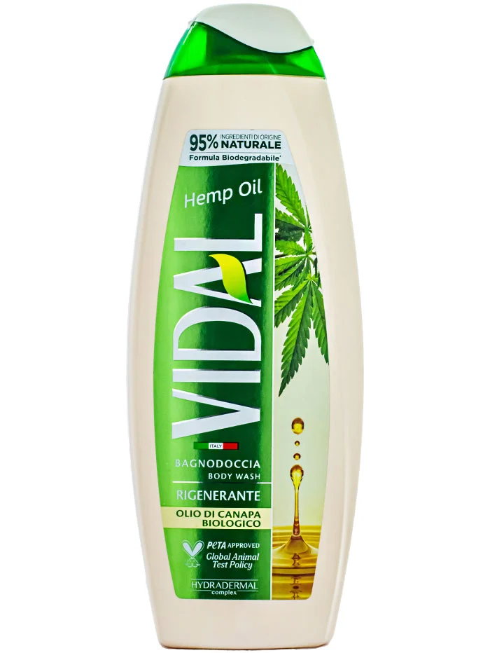 Vidal Gel de dus 500 ml Olio di Canapa