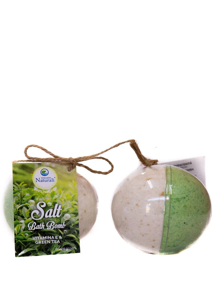 Tofamin Naturali Bila efervescenta cu sare din Praid 220 g Vitamina E&Green Tea