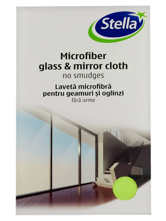 Stella Laveta microfibra pentru geamuri si oglinzi fara urme 1 buc