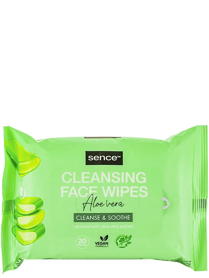 Sence Beauty Servetele demachiante 20 buc Aloe Vera