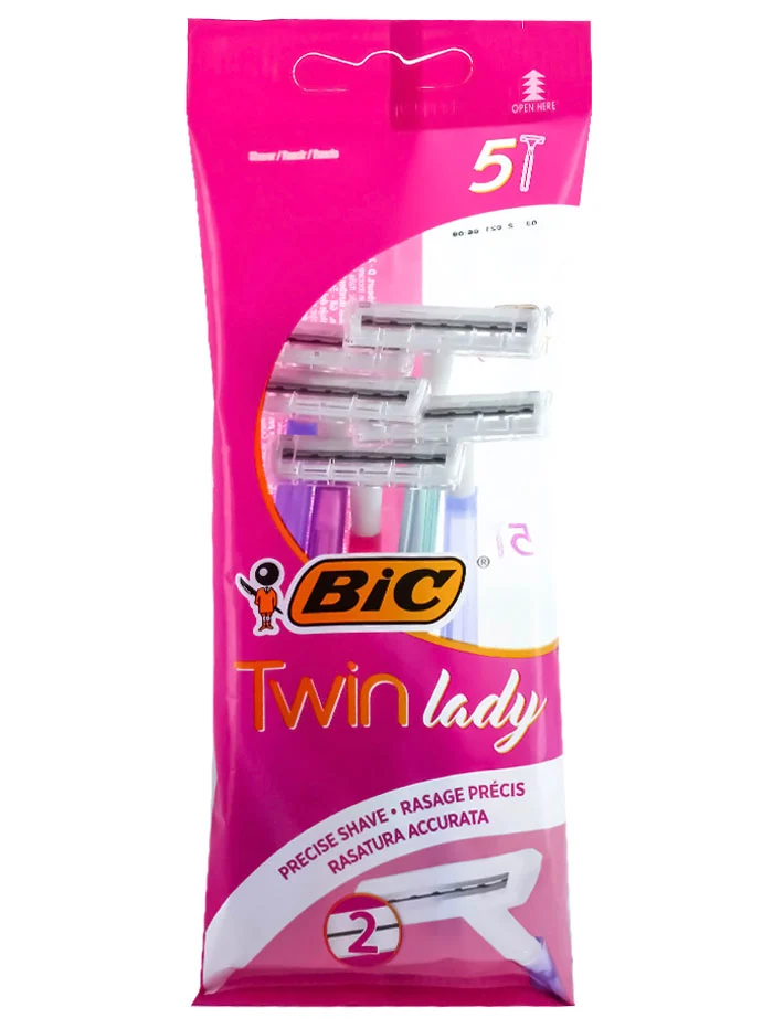 Bic Aparat de ras 2 lame 5 buc Twin Lady