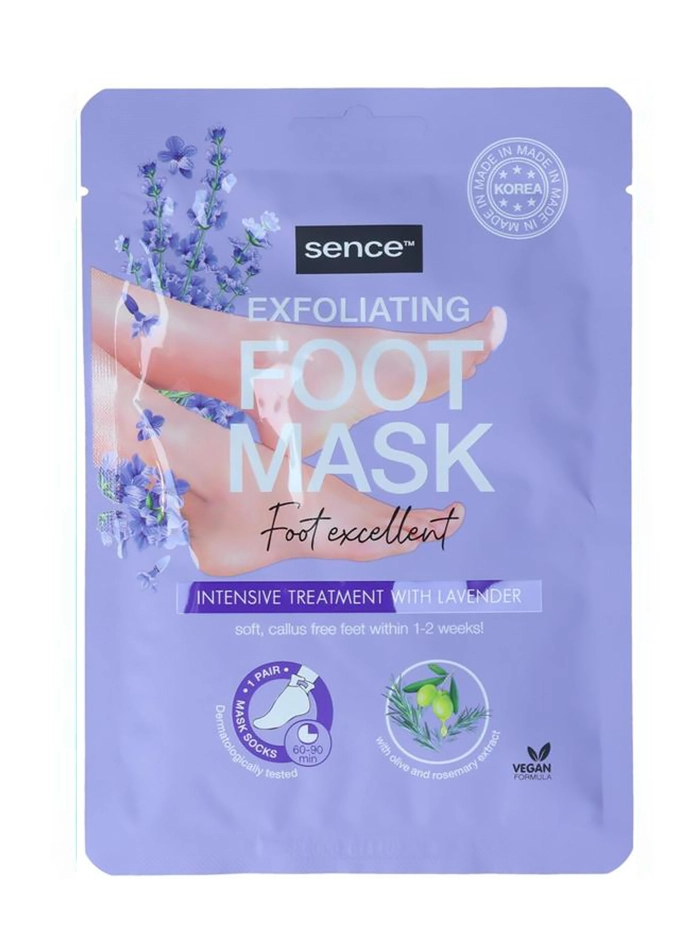 Sence Beauty Masca hidratanta pentru picioare 40 g Exfoliating intensive