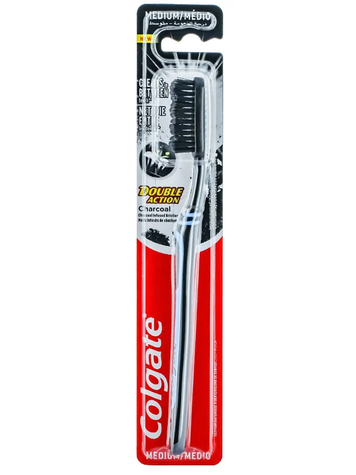 Colgate Periuta de dinti 1 buc Double Action Charcoal