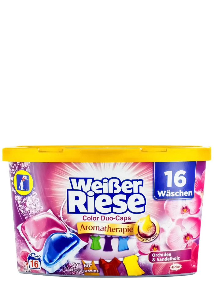 Weisser Riese Detergent capsule 16 buc Color Duo Orchidee&Sandelholz