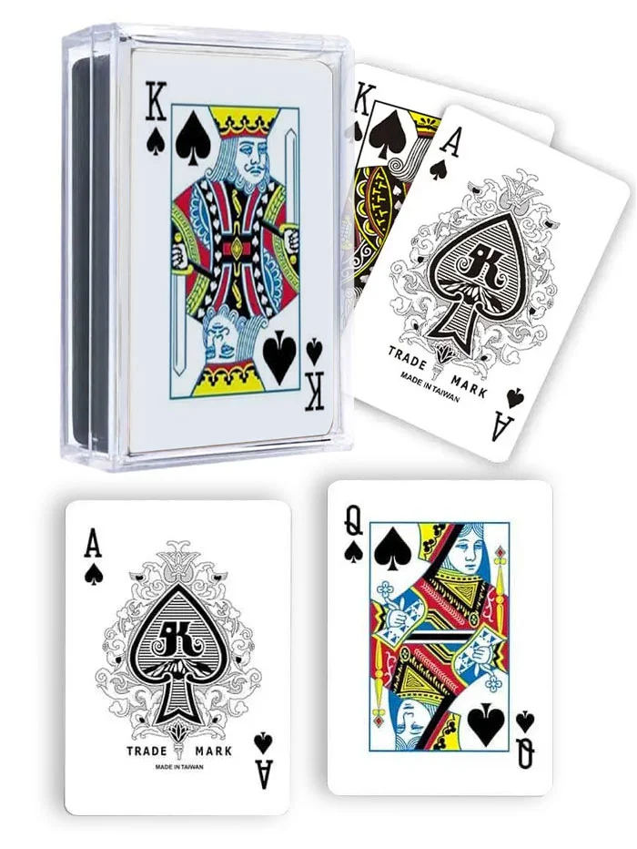 Set carti de joc poker-plastic