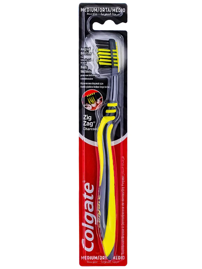 Colgate Periuta de dinti 1 buc Zig Zag Medium Charcoal