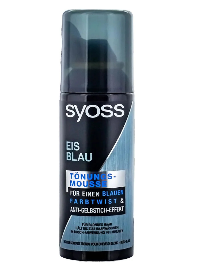 Syoss spuma nuantatoare cu efect anti-ingalbenire 120 ml eis blau