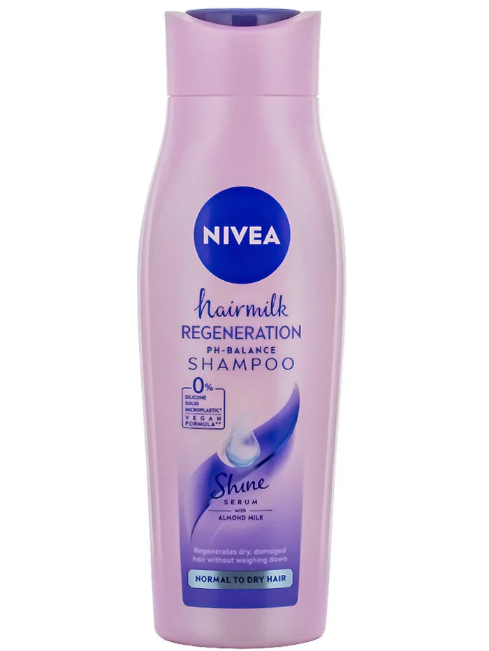 Nivea sampon 250 ml hairmilk regeneration shine