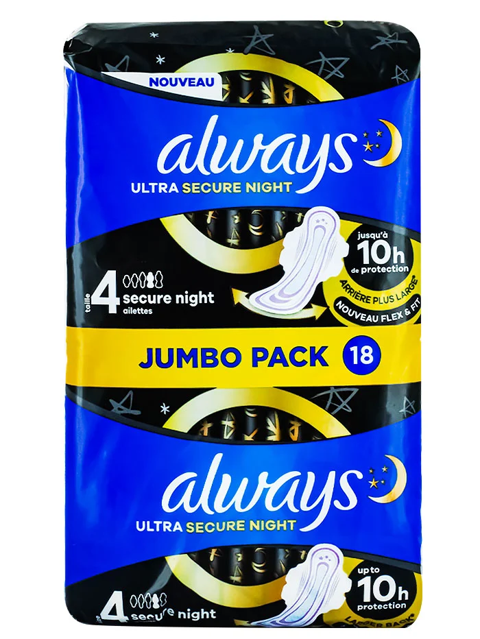 Always Absorbante 18 buc Ultra Secure Night S4