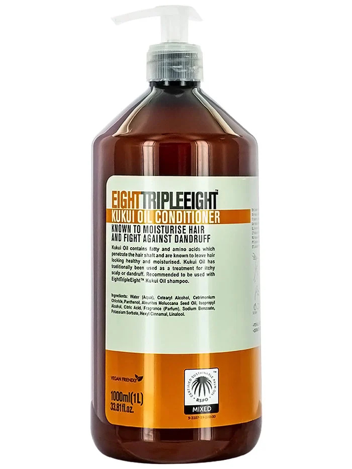 Eight Triple Eight Balsam de par cu pompa 1 L Kukui Oil image8