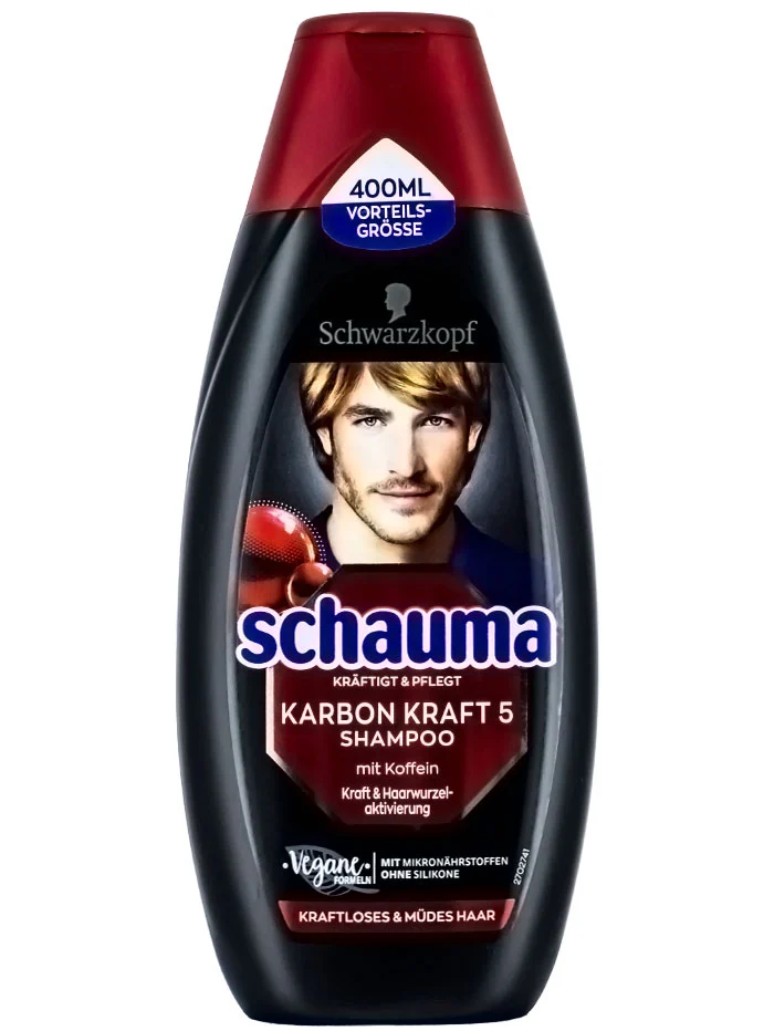 Schauma Sampon 400 ml Karbon Kraft 5